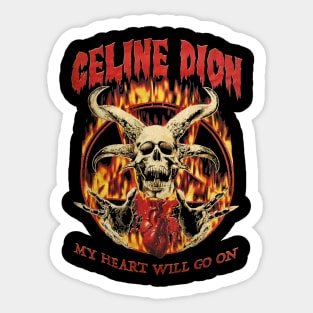 Celine Dion - my heart will go on vINTAGE Sticker